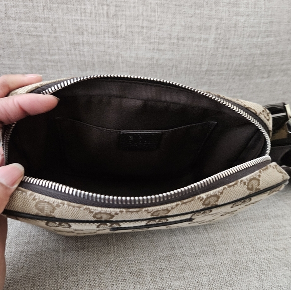 Authentic Gucci Beige and Brown Monogram Belt Bag main image 6
